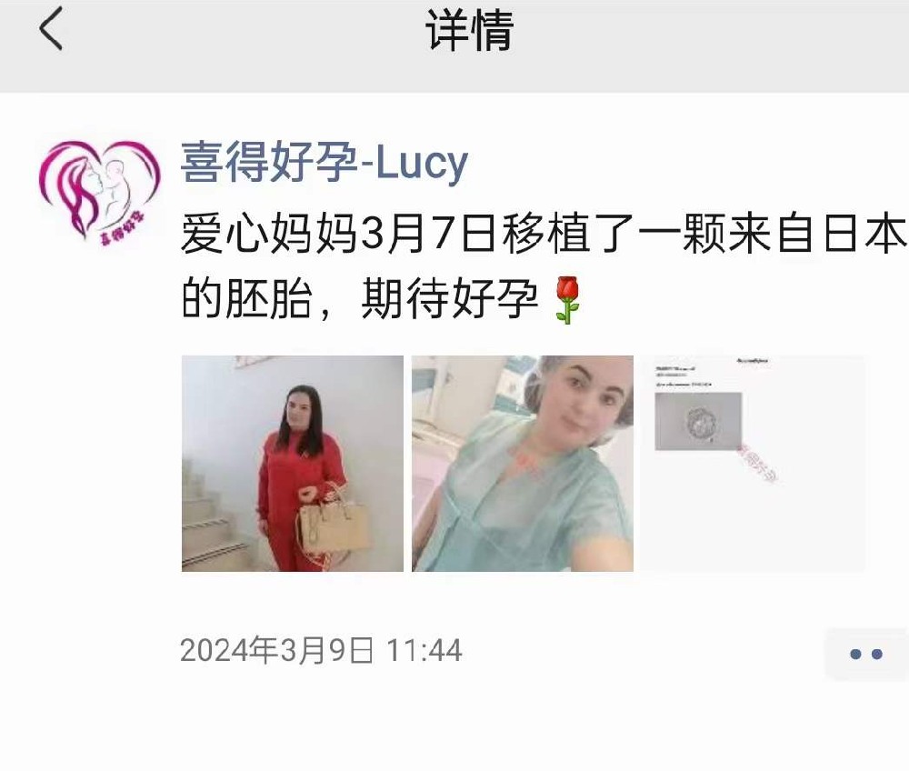 分享来自日本的一颗自卵自精的两个胚胎，第二个胚胎又移植成功了！